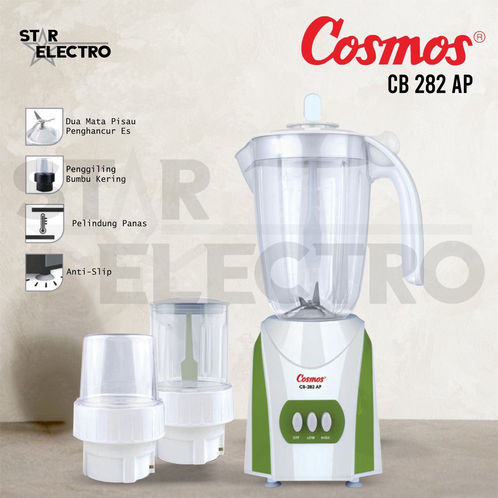 Jual Cosmos Blender - Big Capacity - CB-282 AP - 2 Liter | Shopee Indonesia