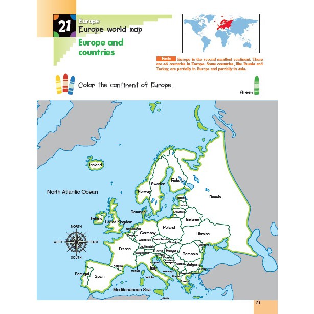 Jual KUMON World Geography K&Up Sticker Activity Book (K & Up) | Shopee ...