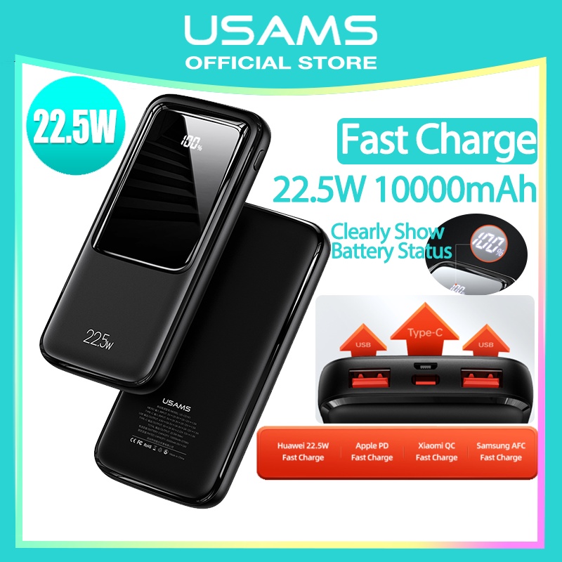 Jual USAMS Official Original Powerbank PB58 Fast Charging Display Dual QC3 0 Type C PD 22 5W