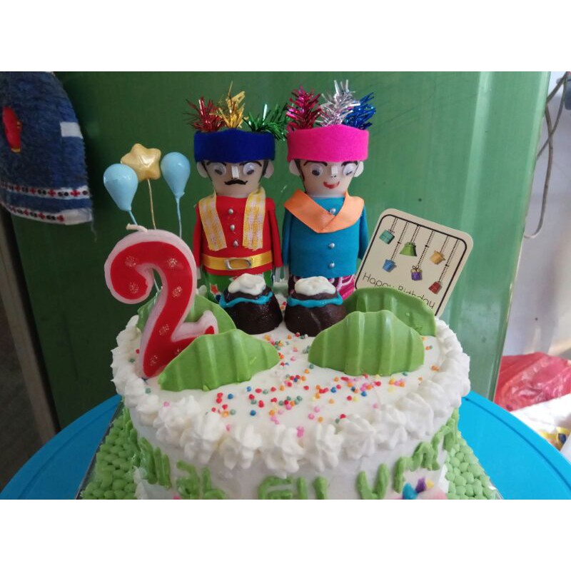 Jual kue ulang tahun ondel-ondel/ondel-ondel cake tart | Shopee Indonesia