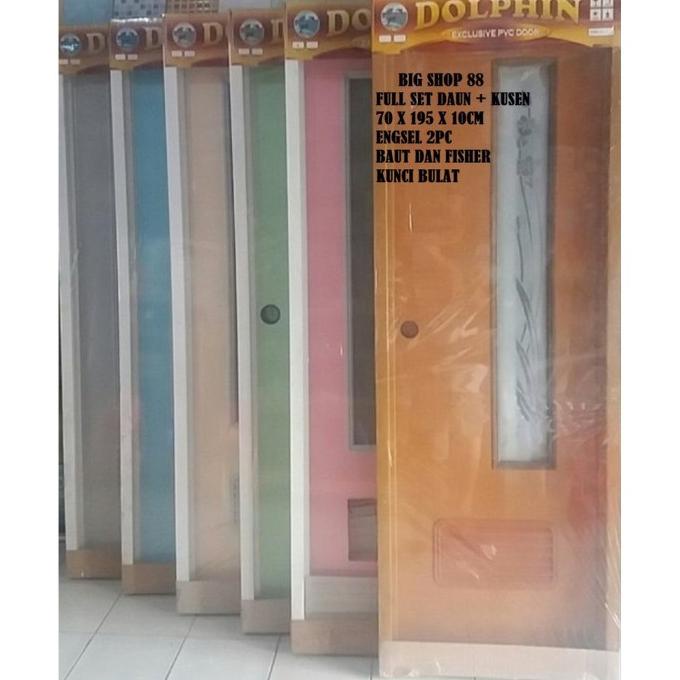 Jual PINTU WC KAMAR MANDI TOILET PVC EXCLUSIVE DOOR FULL SET DAUN DAN ...