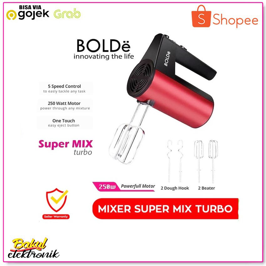 Jual Mixer BOLDe Super Mix Turbo Hand Mixer Premium High Class Original