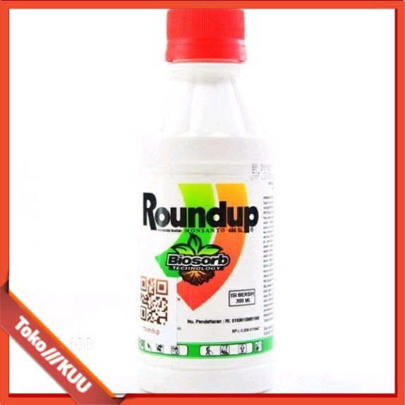 Jual Roundup Rondap 200ml Obat Pembasmi Rumput dan Gulma Murah 300gr ...