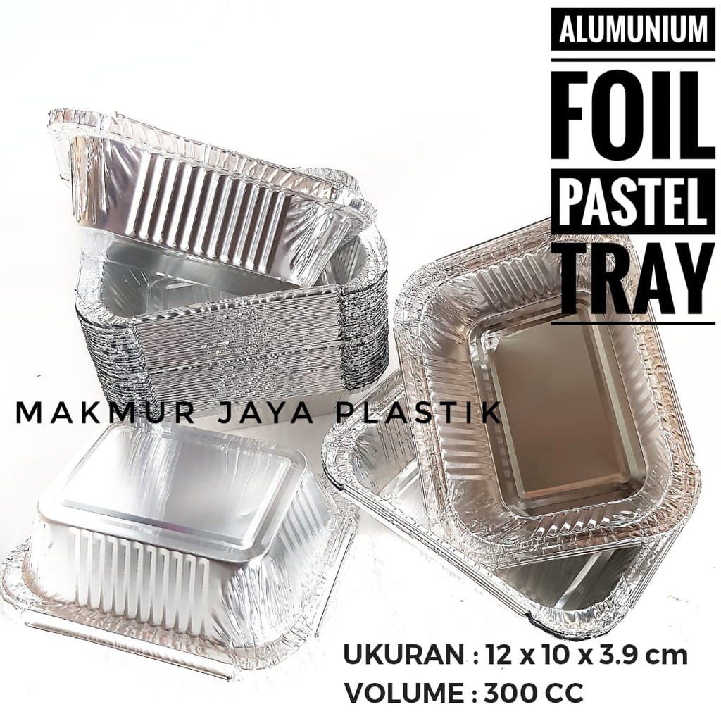 Jual Alumunium Foil Cup Kotak Pastel Tray Kemasan Makanan Foil Tray Shopee Indonesia