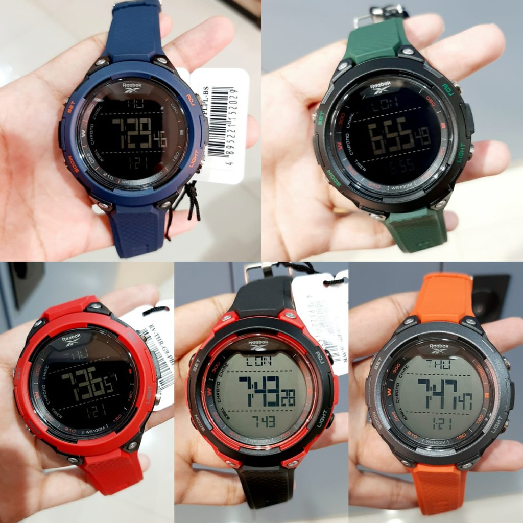 Jual JAM TANGAN PRIA REEBOK RV-THR-G9-PBPO-WO DIGITAL ORANGE ORIGINAL ...