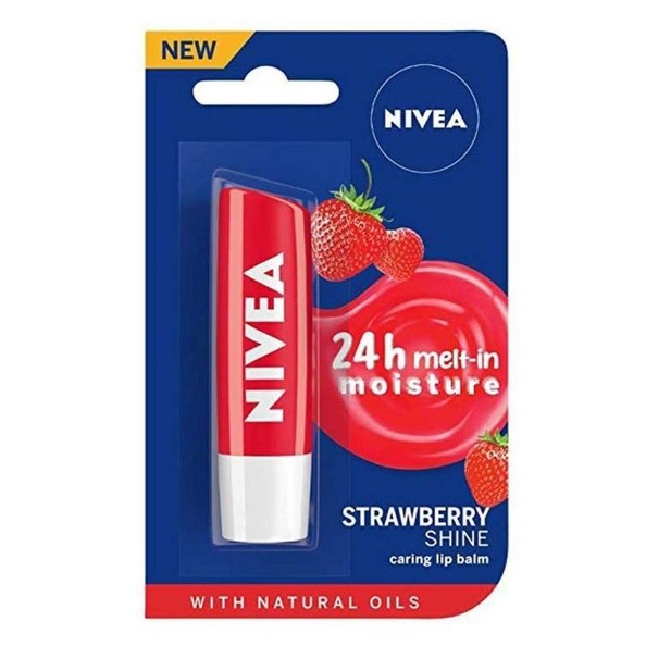 Jual Nivea Strawberry Shine Caring Lip Balm Fruity Lip Care 4 8gr