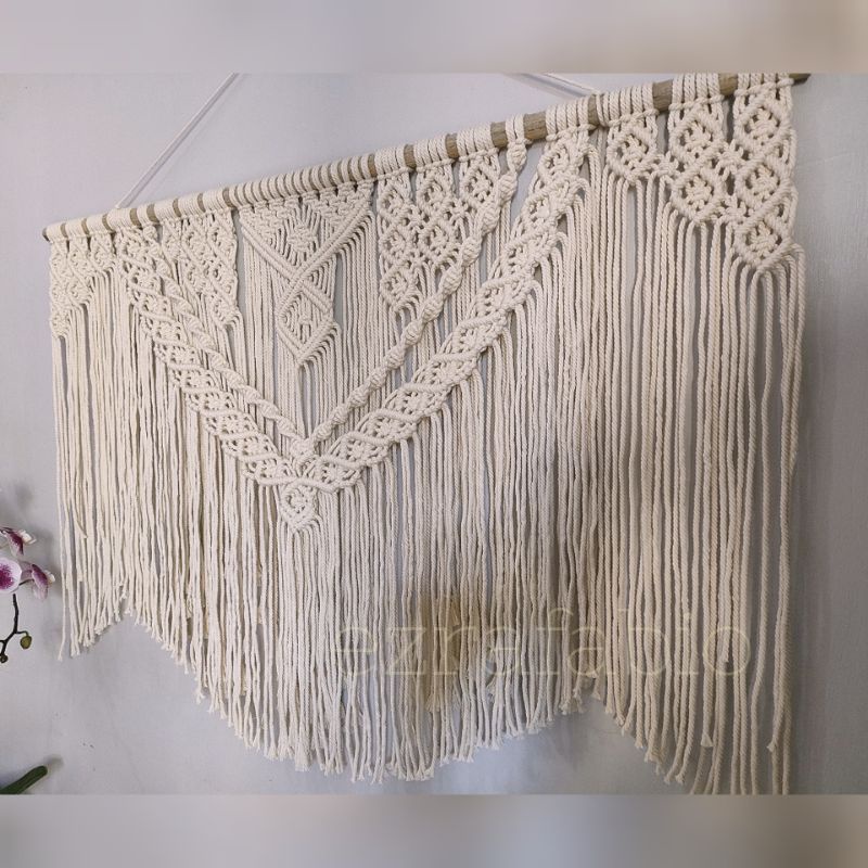 Jual Macrame Wall Hanging Dekorasi Dinding 100x70cm | Shopee Indonesia