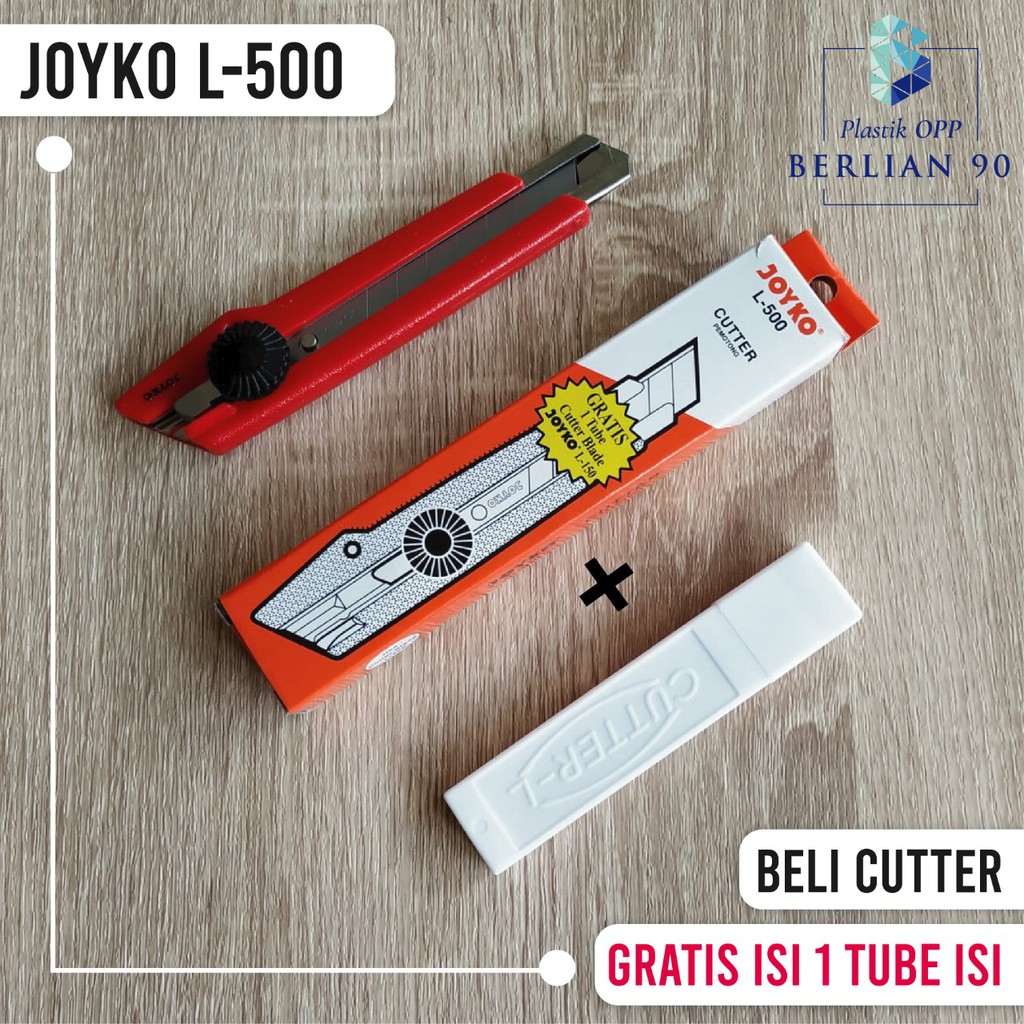 Jual Cutter Joyko L 500 Besar Gratis 1 Tube Isi Cutter Pisau Cutter Termurah Shopee 