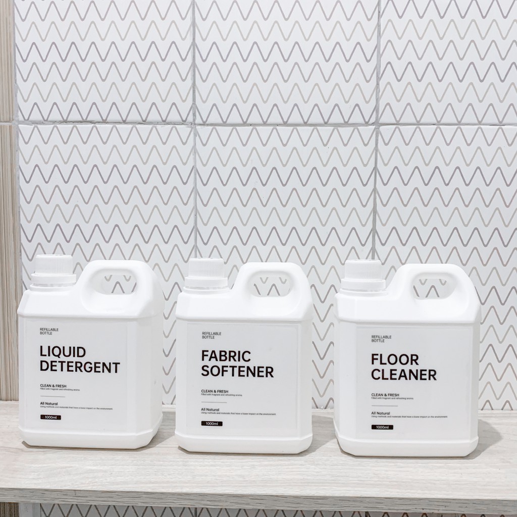 Jual Modern Botol Tempat Detergent Softener Laundry Home Cleaner 1000 ...