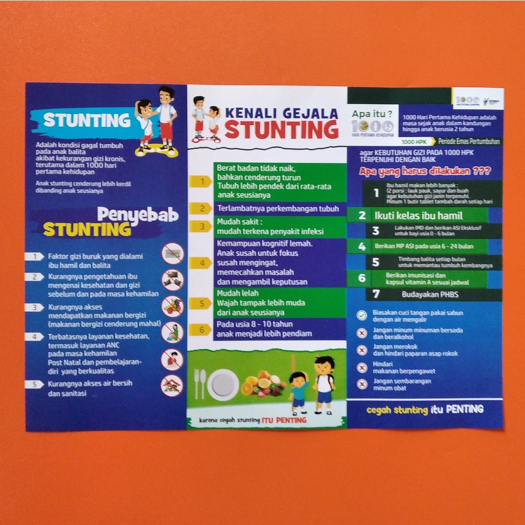 Jual Leaflet atau Brosur Stunting - Leaflet Ayo Kenali Stunting - 10