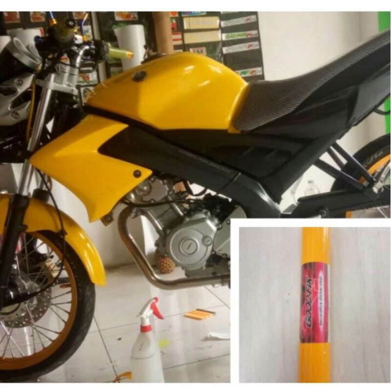 Jual Stiker Skotlet Glossy Stiker Motor Kuning Glosy 5m Free 1