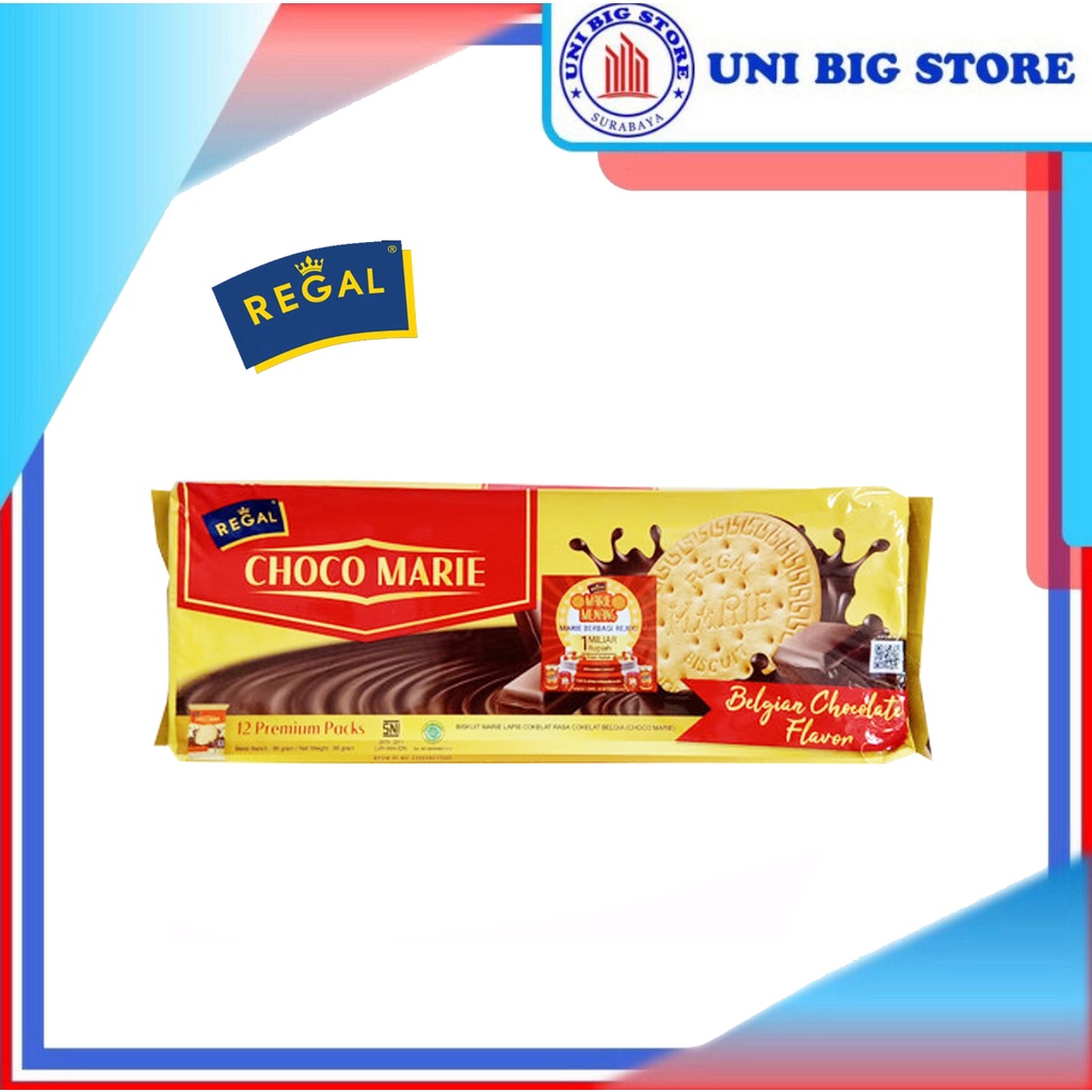 Jual Regal Biskuit Choco Marie Belgian Chocolate Coklat 96 gr | Shopee ...