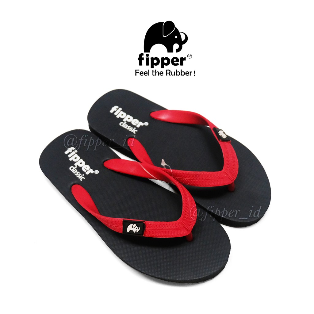 Jual Sandal Fipper Classic Original for Man Woman Black Red Shopee Indonesia