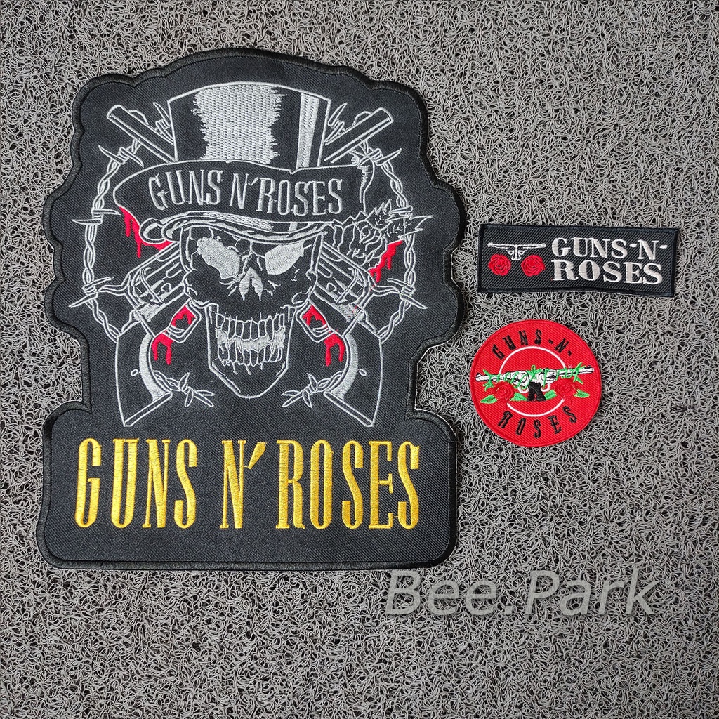 Jual Back patch 1 set backpatch guns n roses emblem bordir besar patch ...