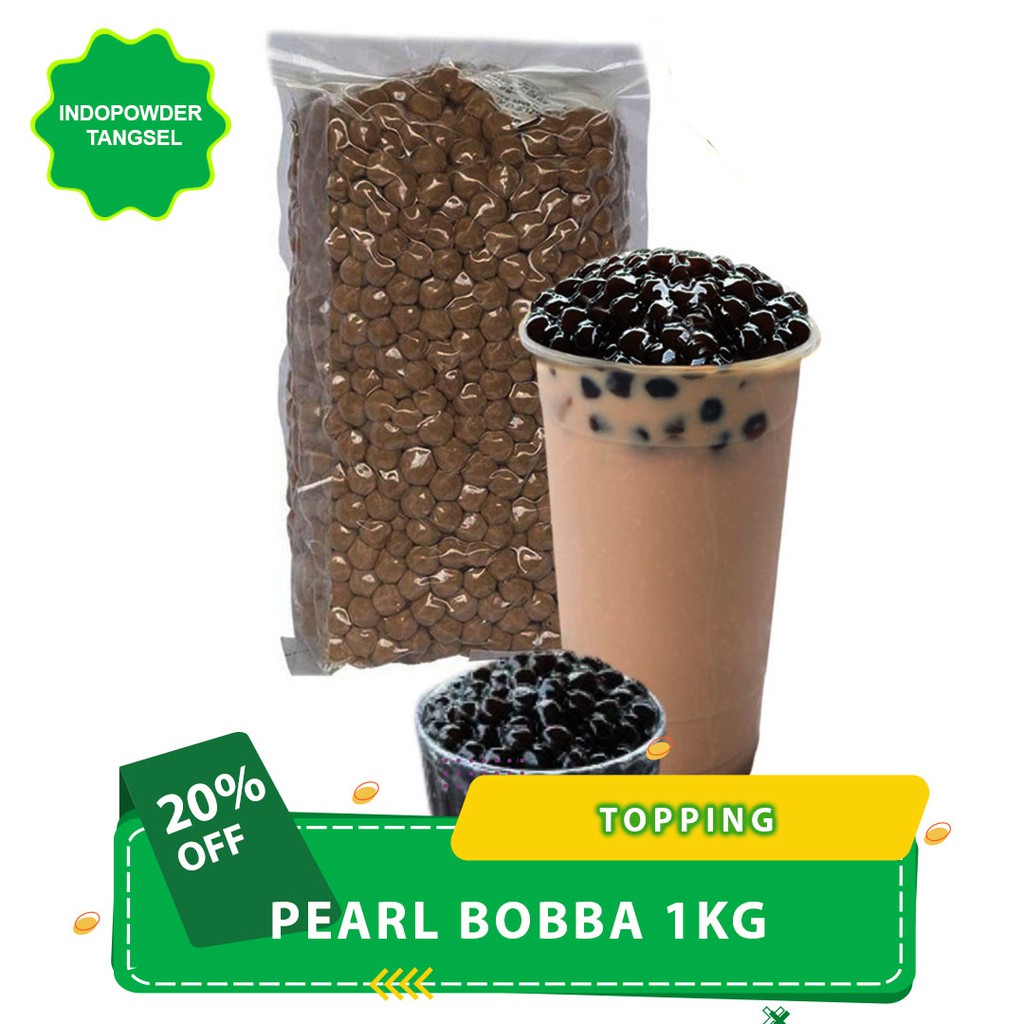 Jual Topping Minuman PEARL BUBBLE Boba 1Kg / Boba Mentah | Shopee Indonesia