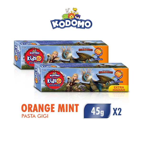 Jual KODOMO Pasta Gigi Anak Orange Mint 2 X 45 Gr | Shopee Indonesia