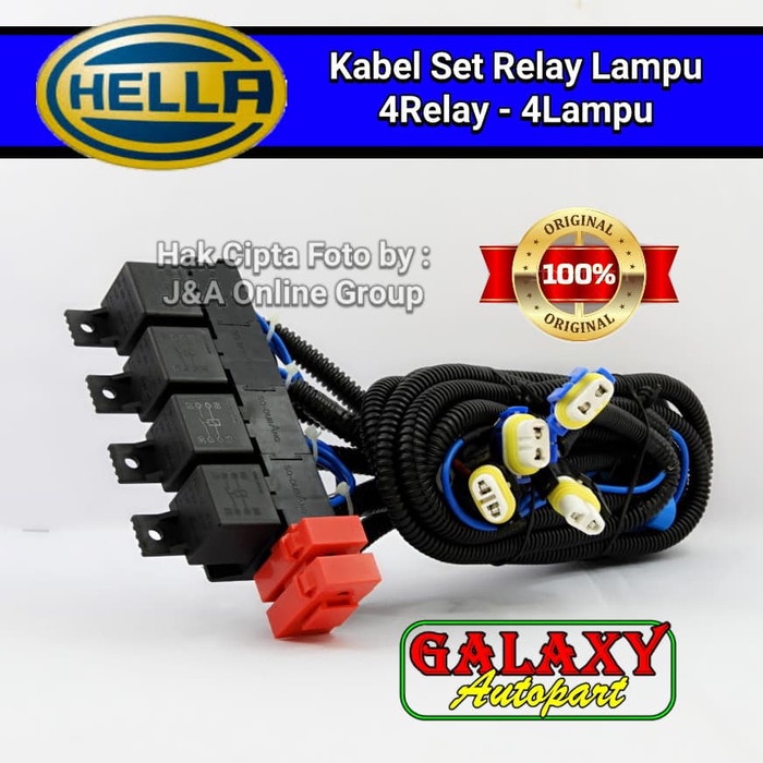 Jual Kabel Relay Set Relay Lampu Low Beam H High Beam Hb Shopee Indonesia