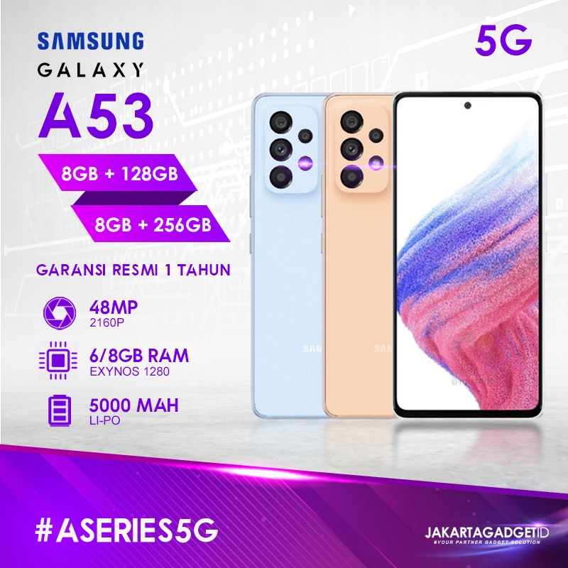 Jual Samsung Galaxy A53 [5G] 8GB+128GB / 8GB+256GB Garansi Resmi ...