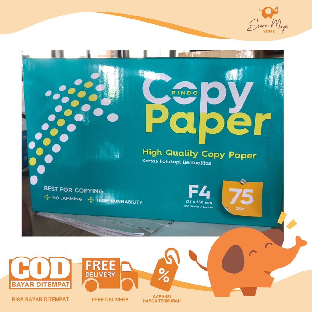 Jual Copy Paper F Gr Kertas Hvs Print Fotocopy F Gsm Shopee