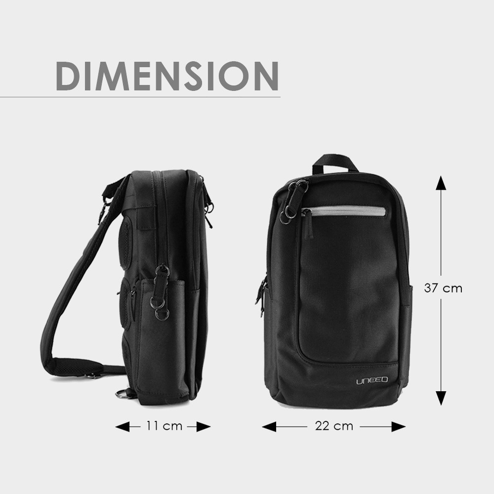 Jual Uneed MAX Tas Selempang Pria / Sling Bag Pria Water Resistant ...
