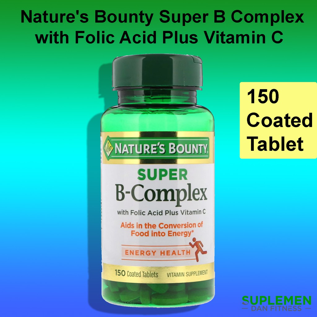 Jual Nature's Bounty Super with Folic Acid Plus Vitamin C 150