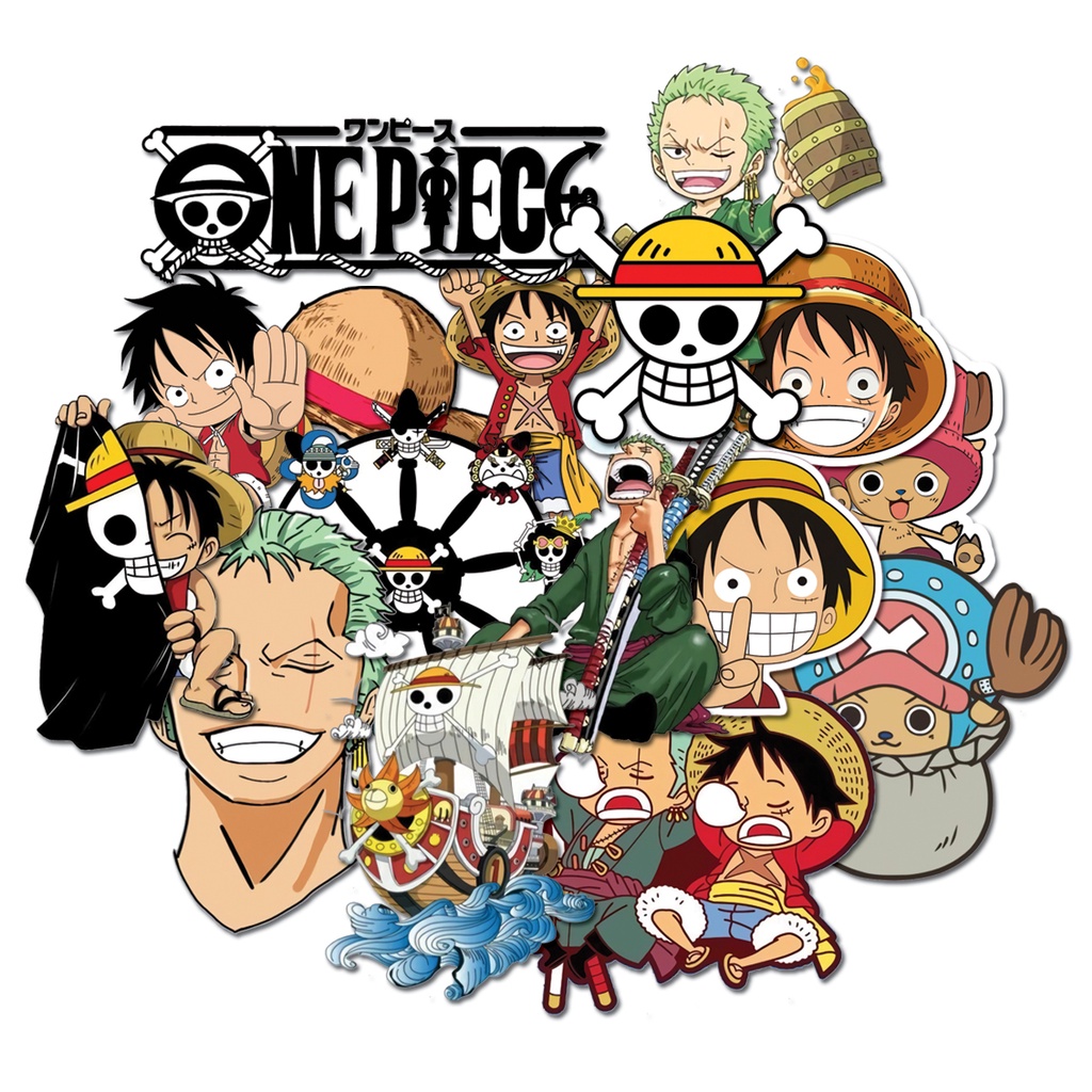 Jual 25pcs STICKER ONE PIECE SERIES | STICKER TUMBLR LAPTOP HP ...