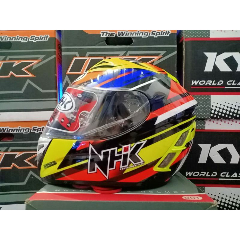 Jual NHK HELM TERMINATOR | BLACK YELLOW BLUE | REAL PICT SEPERTI DI ...