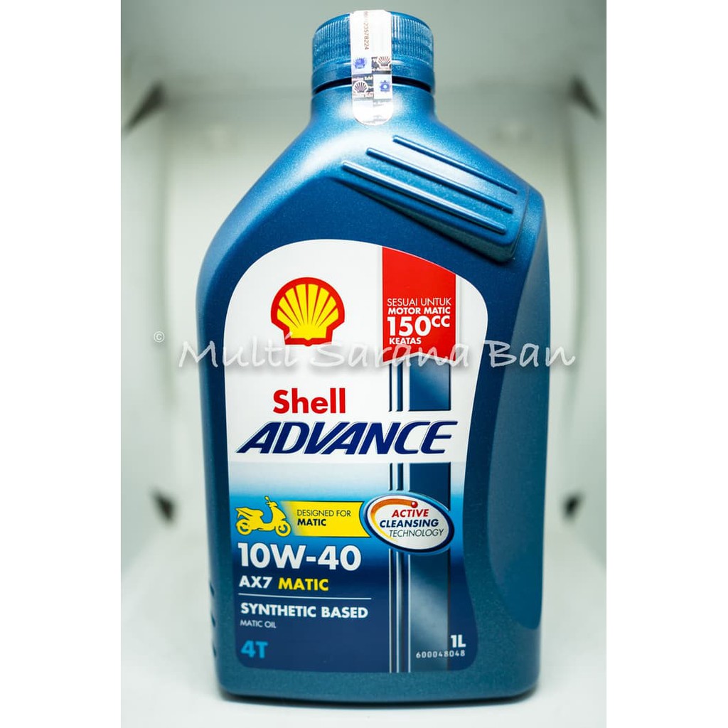 Jual Oli Motor Matik Terbaru Shell Advance AX7 1 Liter Matic | Shopee ...