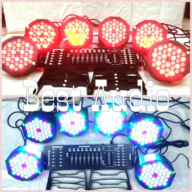 Jual Paket lighting/lampu Mixer + 6 Par 36 LED | Shopee Indonesia