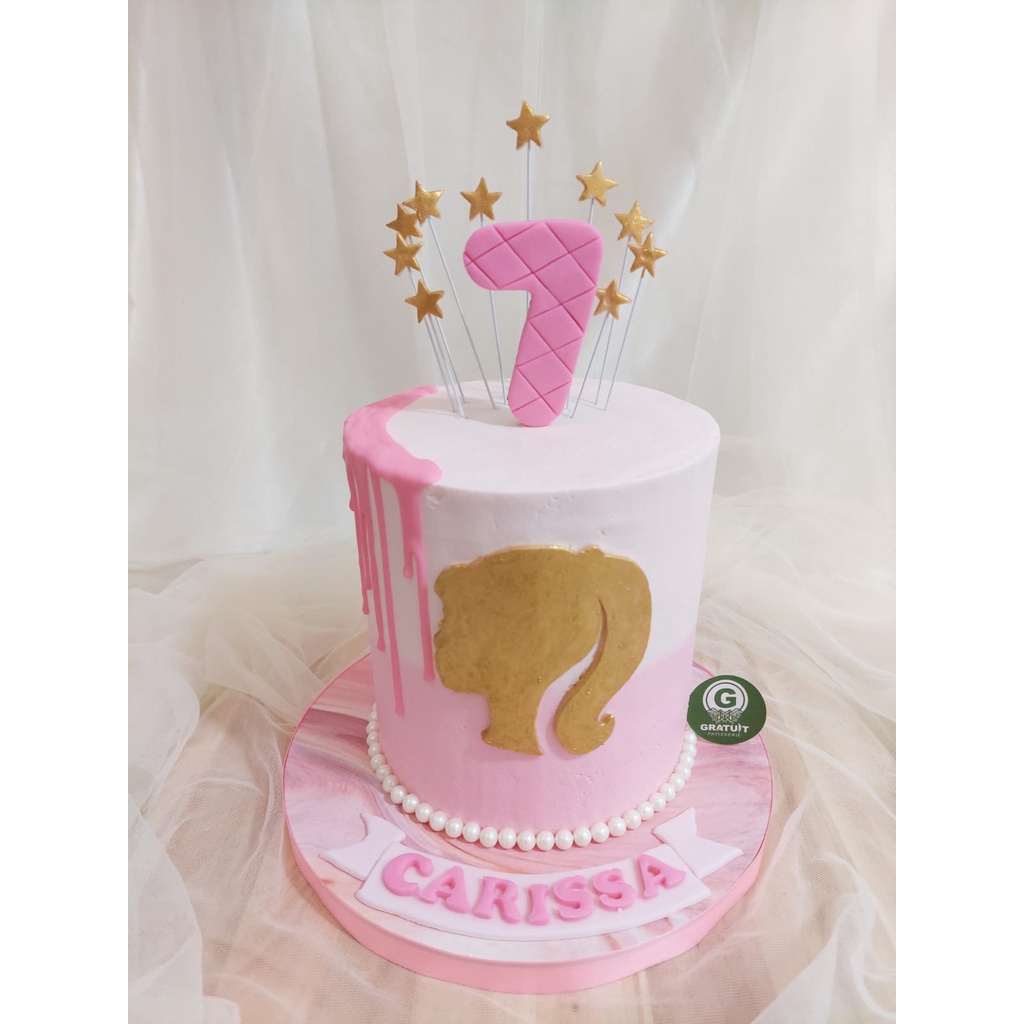 Jual KUE ULANG TAHUN BARBIE 15CM DOUBLE CAKE | Shopee Indonesia
