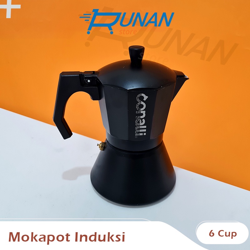 Jual Mokapot 6 Cup Kompor Induksi Conalli Obral Moka Pot Induction 300ml Coffee Espresso Maker 1686