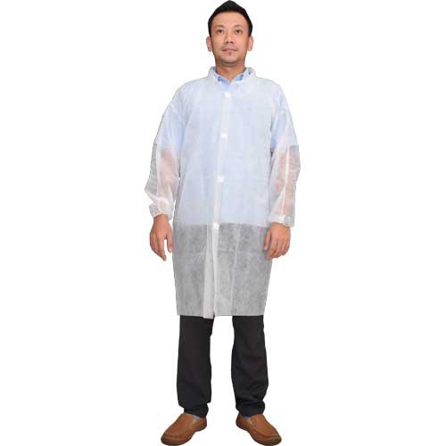 Jual Devall Coat Velcro APD/Jas Lab Medis 38GSB (Tebal) Bahan Spunbond ...