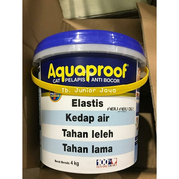 Jual Cat Pelapis Anti Bocor Aquaproof 4 Kg Abu Abu Shopee Indonesia 1015