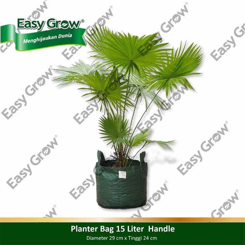 Jual PLANTER BAG 15 LITER 2 HANDLE EASY GROW / PLATER BAG TAMAN ...