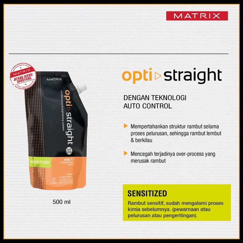 Matrix Opti Straight Sensitized 500mL