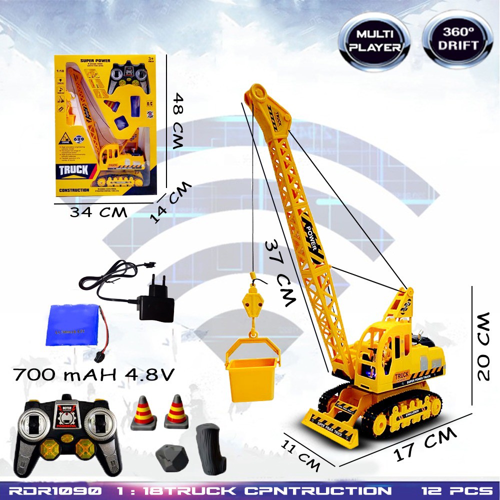 Jual RDR1090 RC Crane Mobil Alat Berat Mainan Anak Mobil Remote Control ...