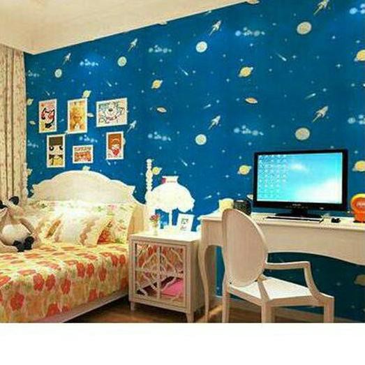 Jual Bagus PROMO Wallpaper Sticker PLANET TATA SURYA Walpaper Dinding