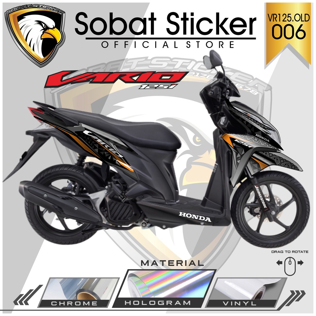 Jual STRIPING VARIO 125 OLD - STRIPING VARIASI HOLOGRAM CRHOME VINYL