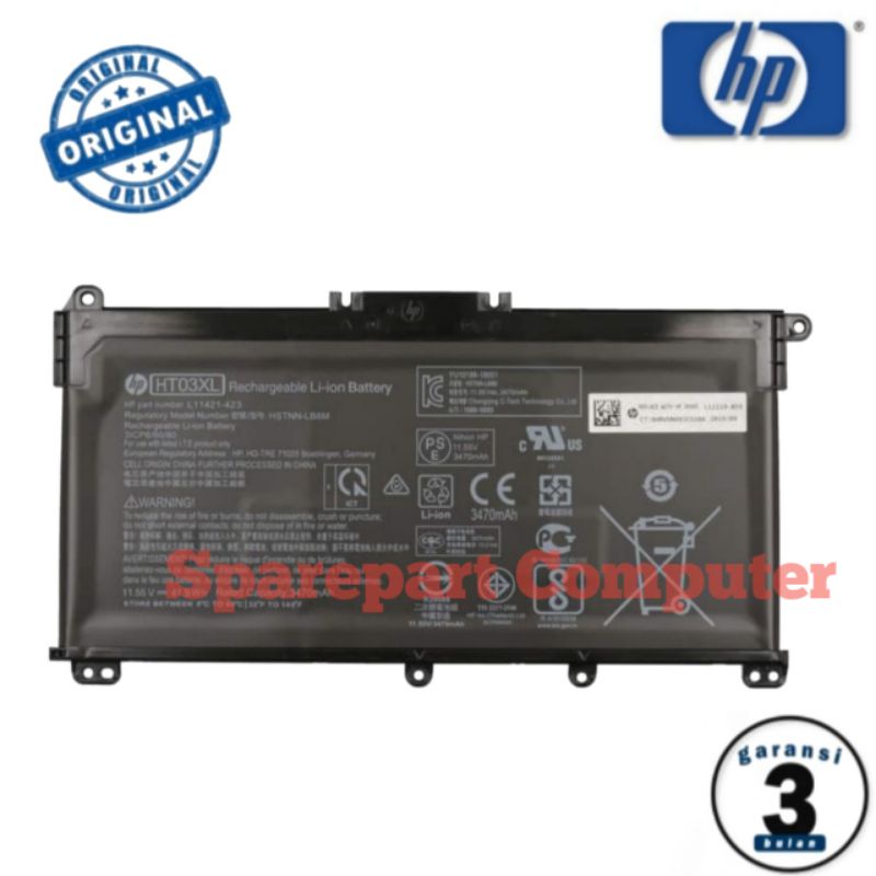 Jual Baterai Battery HP Pavilion 14 14-CK 14S-CF 14Q 14Q-CS 14Q-CY ...