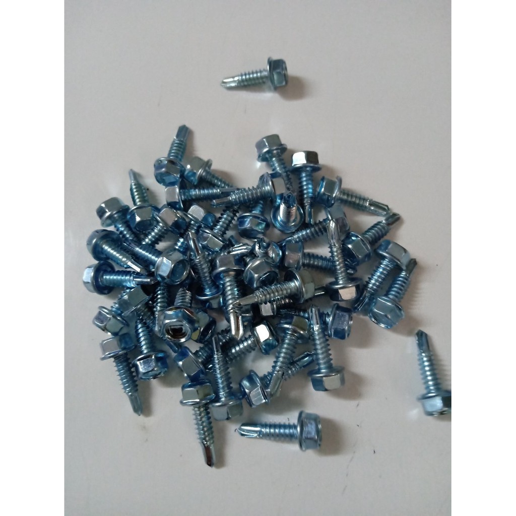 Jual Roofing Screw Atau Ruping 10 X 19 Baut Baja Ringan | Shopee Indonesia