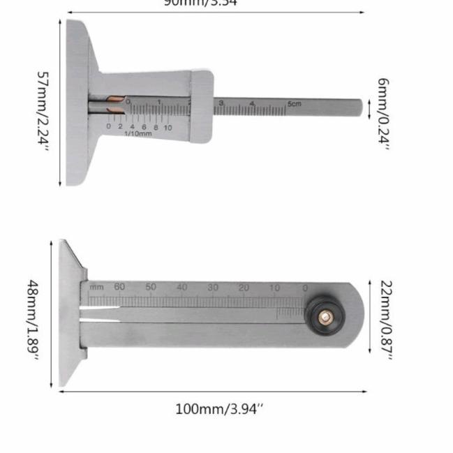 Jual Alat Ukur Ketebalan Kembang Ban Tread Depth Gauge Pasti Murah Pln Shopee Indonesia