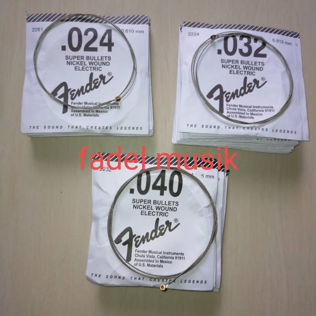 Jual Senar satuan no 4,5&6 fender string, 1 buah | Shopee Indonesia