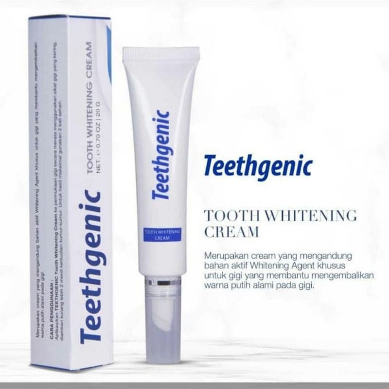 Jual [COD] TEETHGENIC TOOTH WHITENING CREAM PEMUTIH GIGI INSTAN | Krim ...