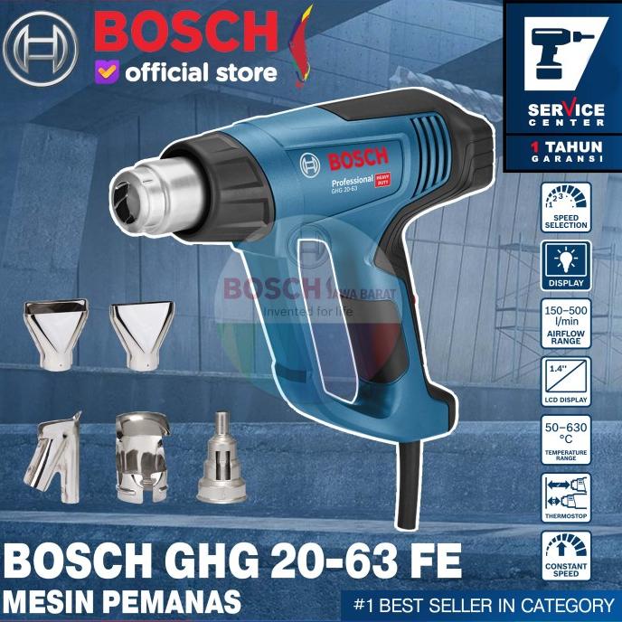 Jual Bosch Hot Gun Ghg 2063 Fe 2000 Watt 4 Nozzle Mesin Pemanas Heat