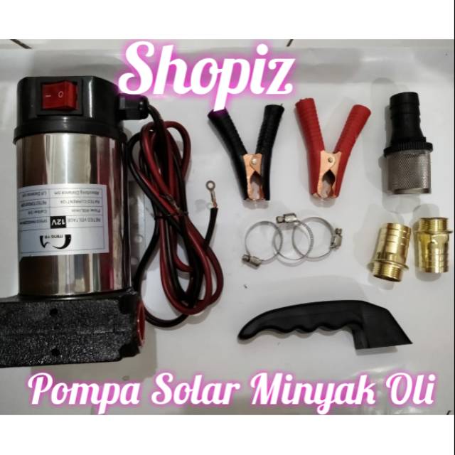 Jual POMPA MINYAK POMPA OLI POMPA CAIRAN KENTAL POMPA DC 12V SOLAR ...