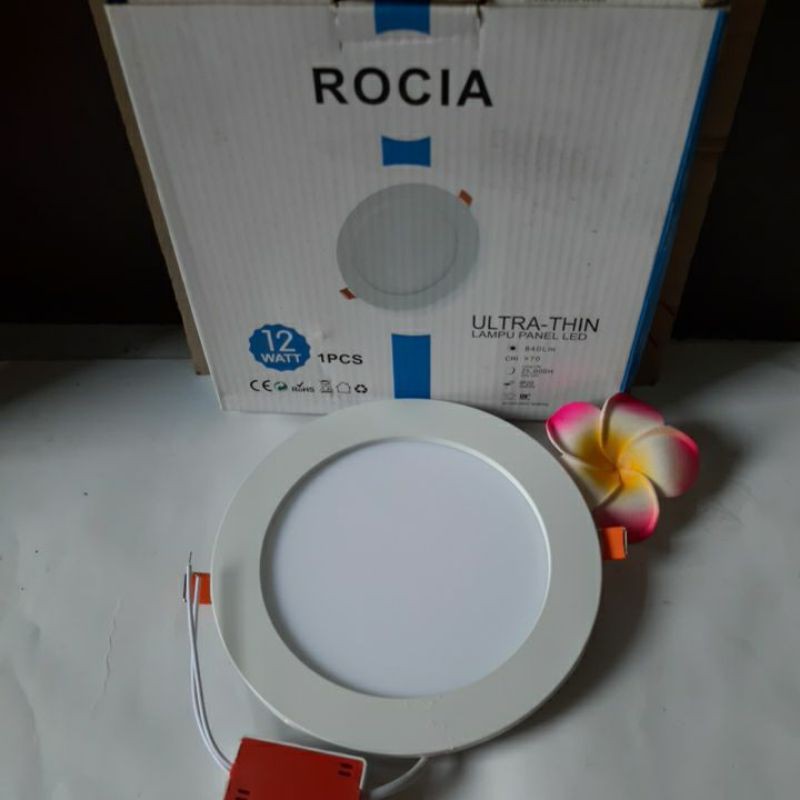 Jual Rocia Lampu Panel LED Downlight 12W Bulat - Round Cahaya Putih ...
