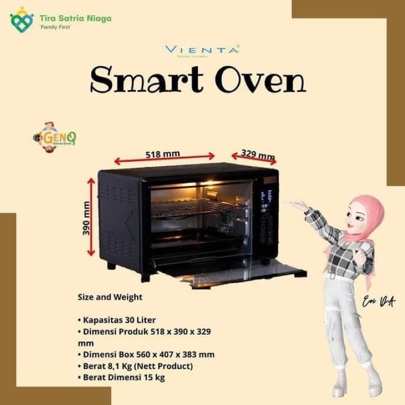 Jual SMART OVEN VIENTA (SCROLL KE KIRI UNTUK LIHAT DETAIL FOTO