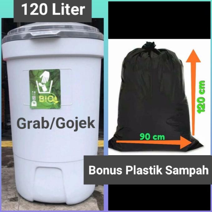 Jual Tempat Sampah Besar 120 Liter Roda Green Leaf 2120 Bak Sampah