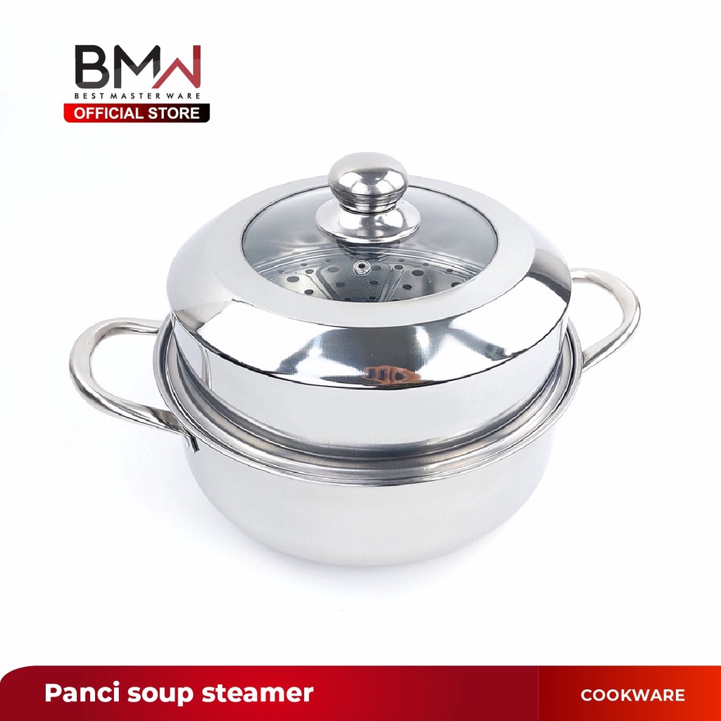 Jual Bmw Kitchen Ware Panci Kukus Dandang Panci Steamer Tebal Langseng Sarangan Stainless