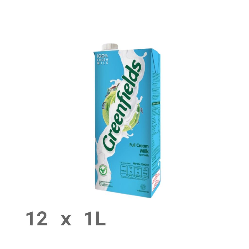 Jual Carton Greenfields UHT Fullcream 12 x 1 Liter | Shopee Indonesia